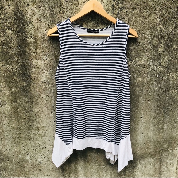 Kim & Cami Tops - Kim & Cami Striped Tank